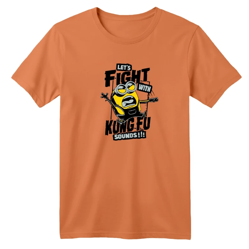 تی‌شرت آستین کوتاه لانگ بچگانه مدل مینیون