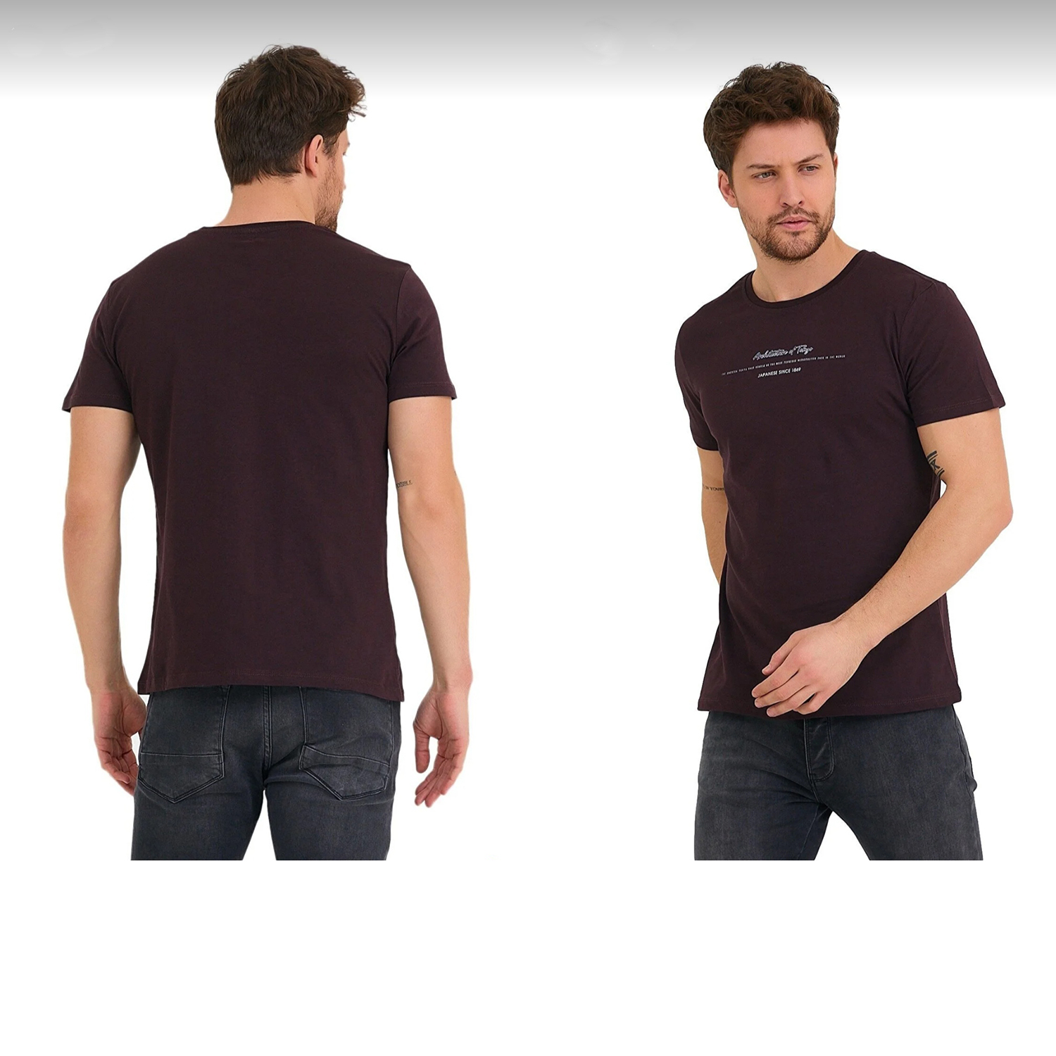 تی شرت آستین کوتاه مردانه آدامز مدل YGZ001 -  - 2
