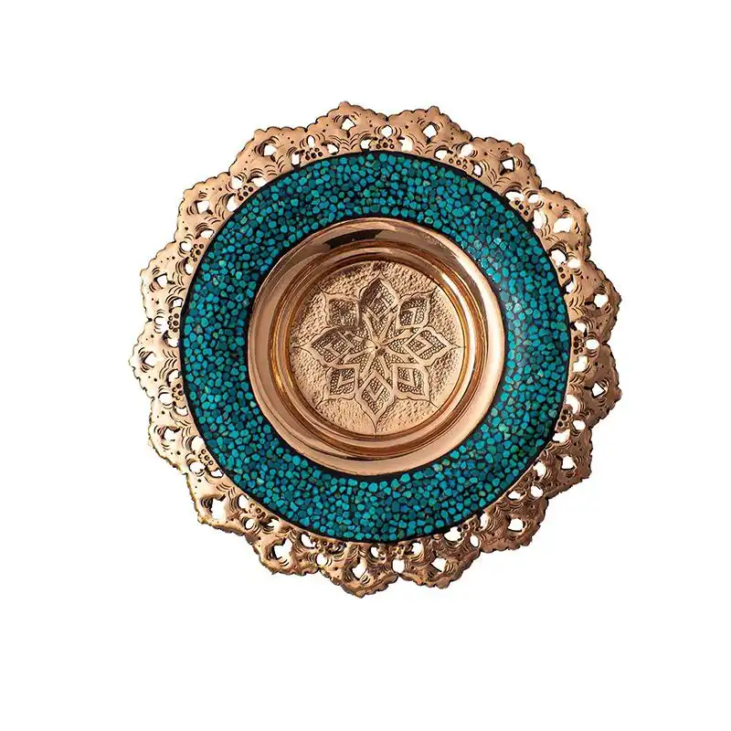 بشقاب فیروزه کوبی مدل F04