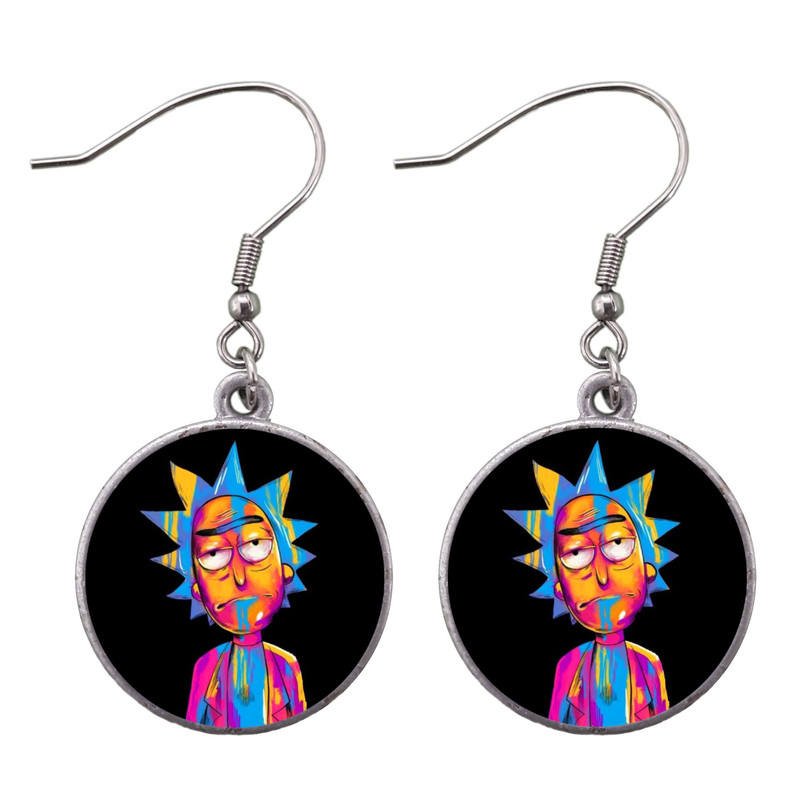 گوشواره دخترانه مدل ریکی و مورتی کد 510 گوشواره دخترانه مدل ریکی و مورتی کد 510