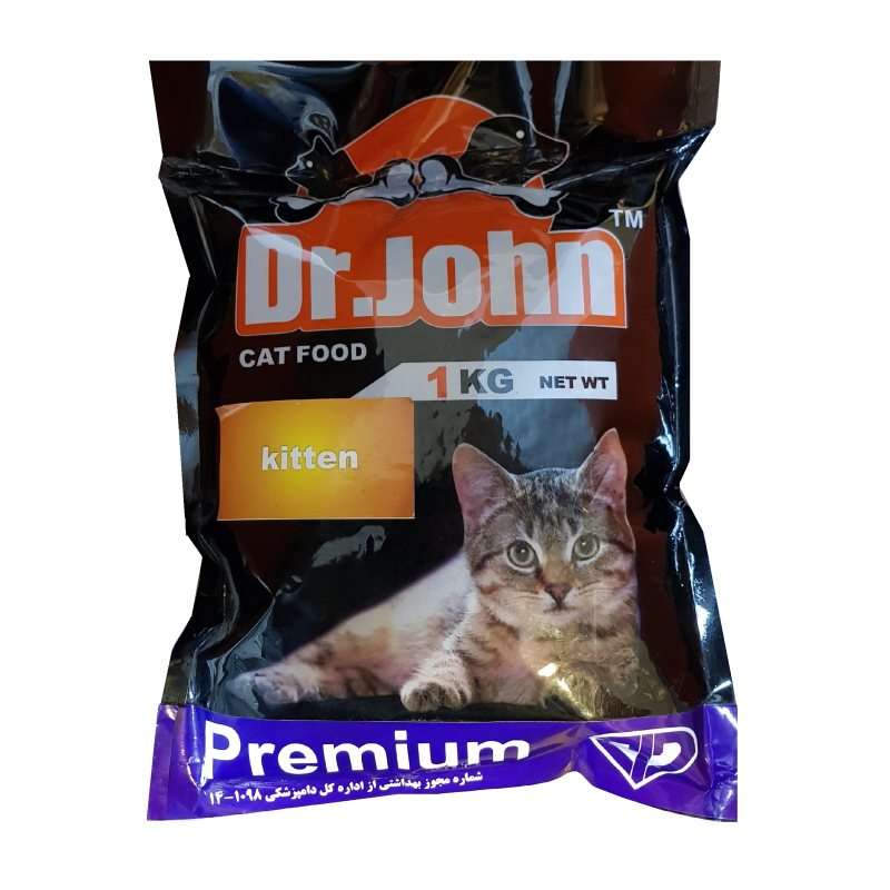 غذا خشک گربه دکترجان مدل Premium Kitten وزن 1 کیلوگرم