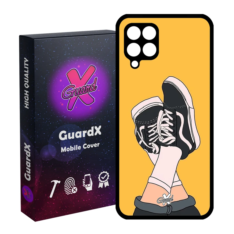 کاور گارد ایکس طرح Shoes مدل Glass10051 مناسب برای گوشی موبایل سامسونگ Galaxy A12