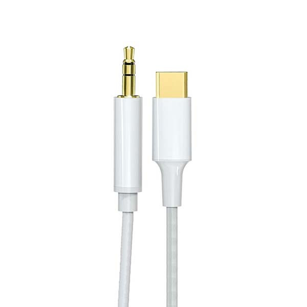 کابل تبدیل USB-C به جک 3.5 میلی متر کی نت پلاس مدل KP-CSC35MM طول 1.2 متر