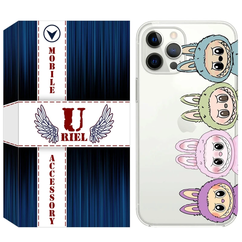 کاور یوریل مدل Clear کد 101 طرح لبوبو Labubu مناسب برای گوشی موبایل اپل iPhone 12 Pro Max