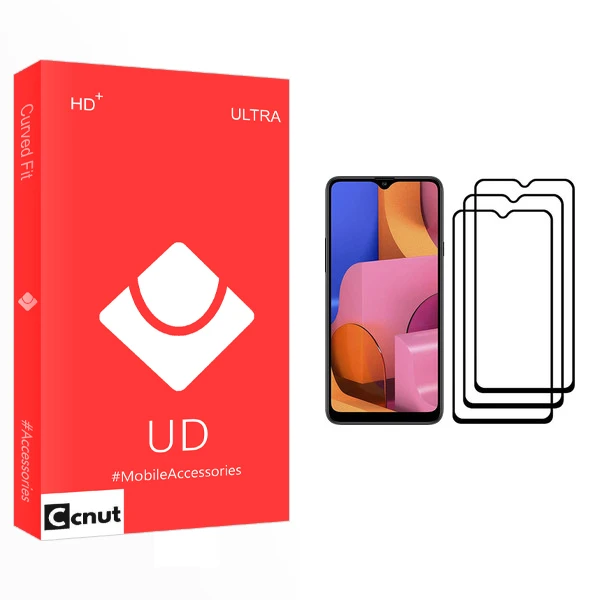 محافظ صفحه نمایش کوکونات مدل UD Glass مناسب برای گوشی موبایل سامسونگ Galaxy A20s بسته سه عددی