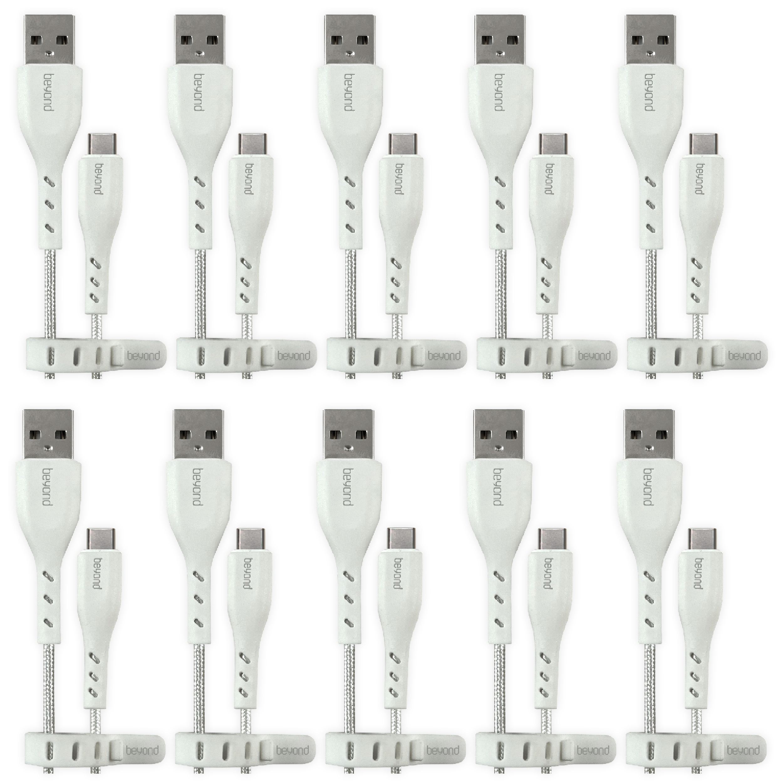 کابل تبدیل USB به USB-C بیاند مدل BUC-401 FAST CHARGE طول 1 متر بسته ده عددی