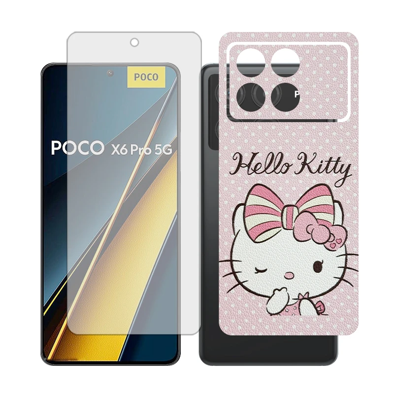 محافظ صفحه نمایش شفاف گلس مدل Together مناسب برای گوشی موبایل شیائومی Poco X6 Pro به همراه برچسب پوششی