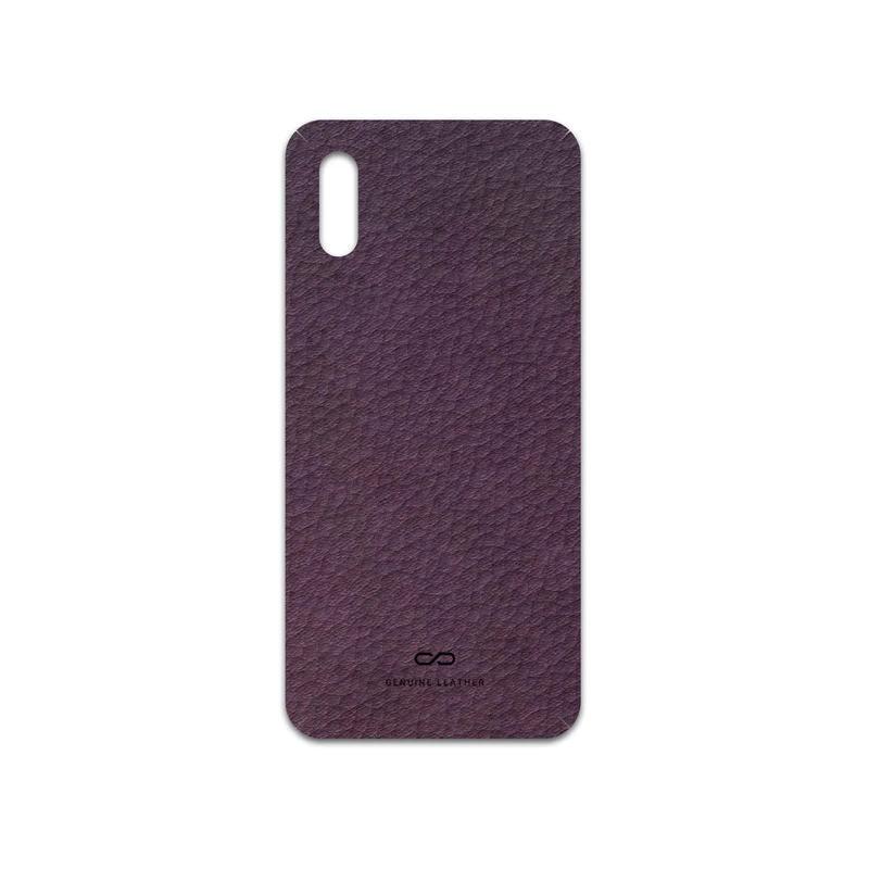 برچسب پوششی ماهوت مدل Purple-Leather مناسب برای گوشی موبایل شیائومی Redmi 9i Sport