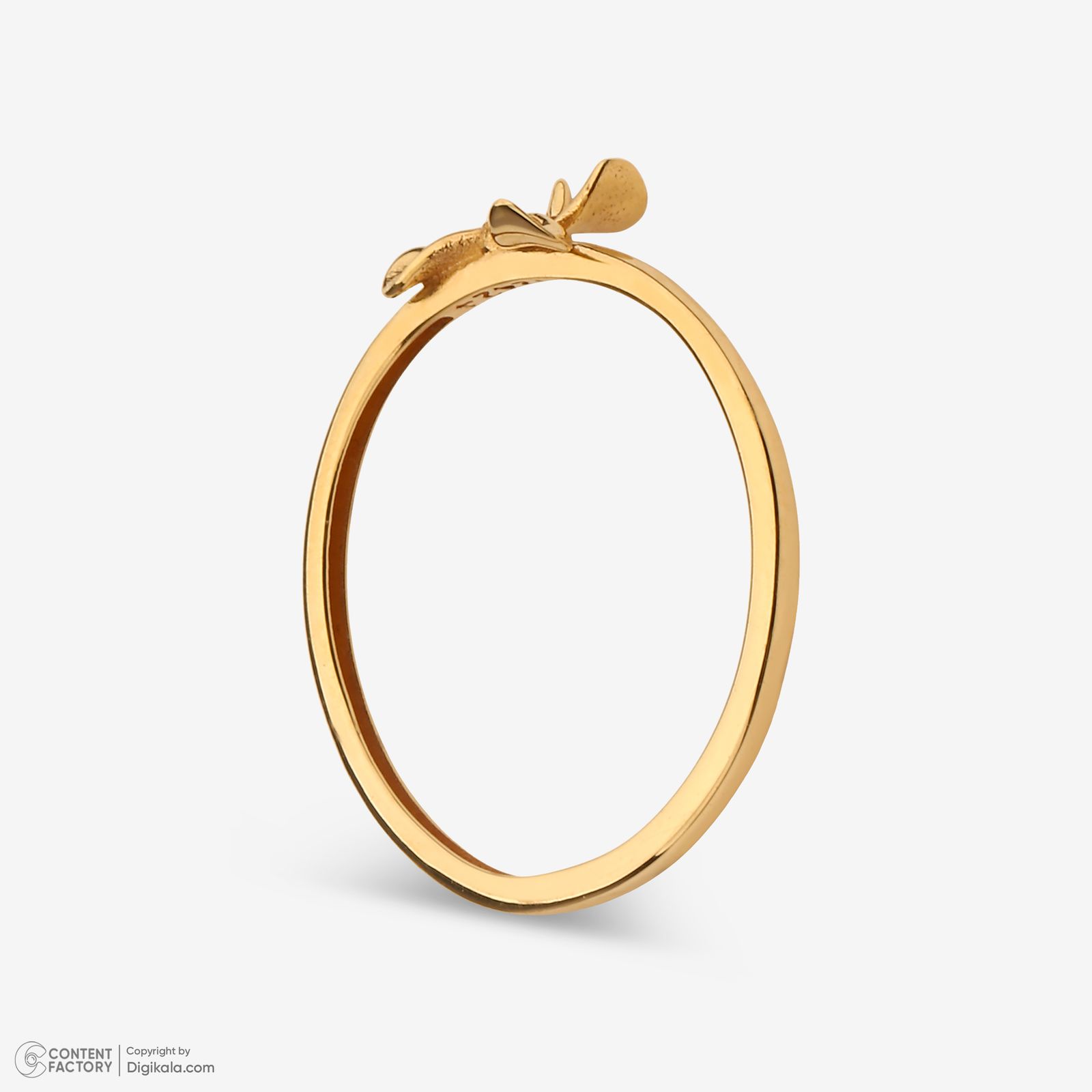 انگشتر طلا 18 عیار زنانه گلدم مدل R347009 سایز 56 -  - 7