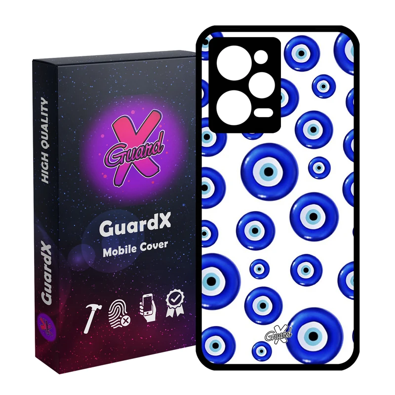 کاور گارد ایکس طرح چشم نظر مدل Glass10432 مناسب برای گوشی موبایل شیائومی Redmi Note 12 Pro 5G/Poco X5 Pro 5G/Note 12 Pro Pro speed