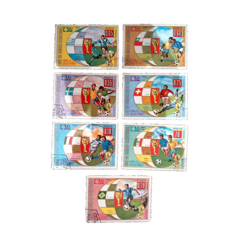 تمبر یادگاری مدل المپیک کد DS1819  مجموعه 7 عددی 