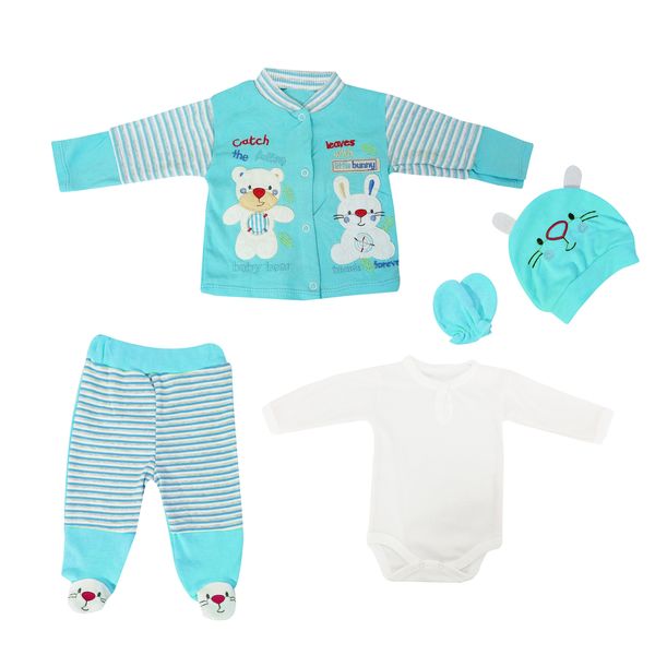 ست 5 تکه لباس نوزادی مدل Millionbaby کد 1