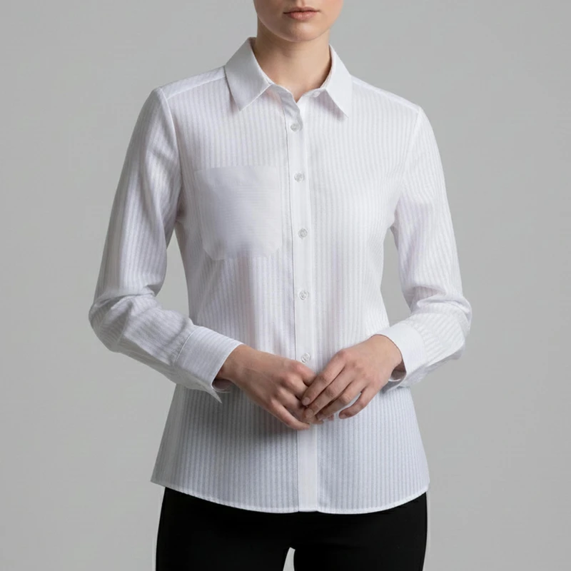 شومیز آستین بلند یقه برگردان زنانه تولیکا مدل 33098W2M