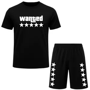 ست تی‌شرت آستین کوتاه و شلوارک راحتی مردانه مدل A152 GTA