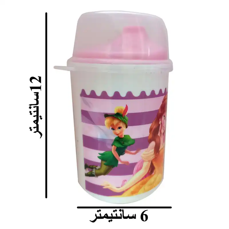 لیوان نی دار کودک مدل دختر کد 3031