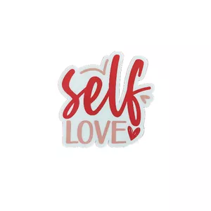 استیکر لپتاپ طرح self love کد 030