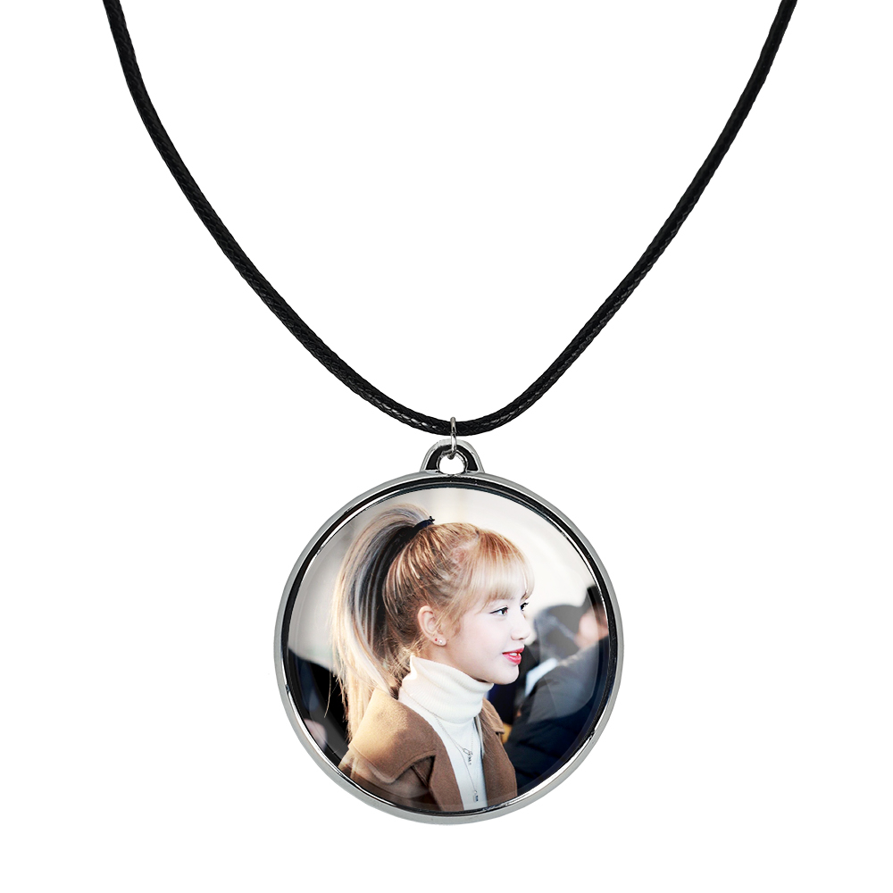 گردنبند خندالو مدل لیسا بلک پینک کد 1429714304