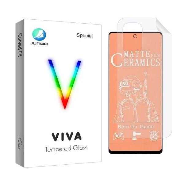 محافظ صفحه نمایش مات جانبو مدل 2CMN مناسب برای گوشی موبایل شیائومی Poco F3 به همراه محافظ پشت