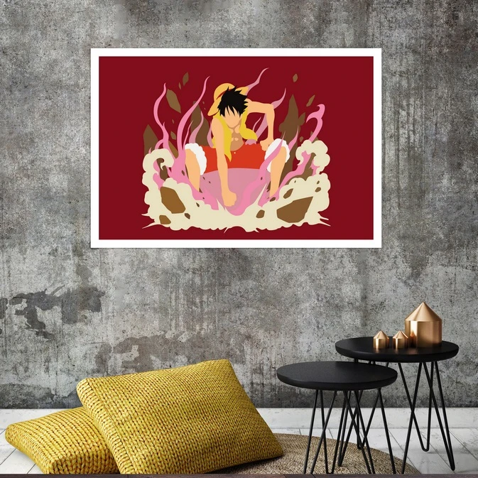 تابلو بکلیت طرح انیمه One Piece مدل قاب شاسی W-s8456