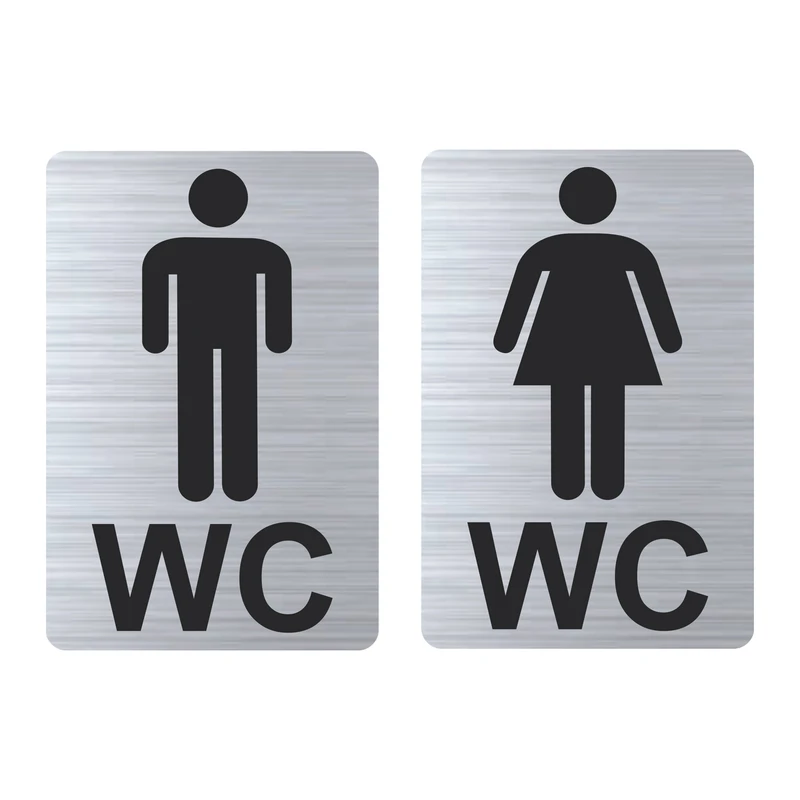 تابلو نشانگر طرح WC آقایان و بانوان مدل TR-74 مجموعه دو عددی