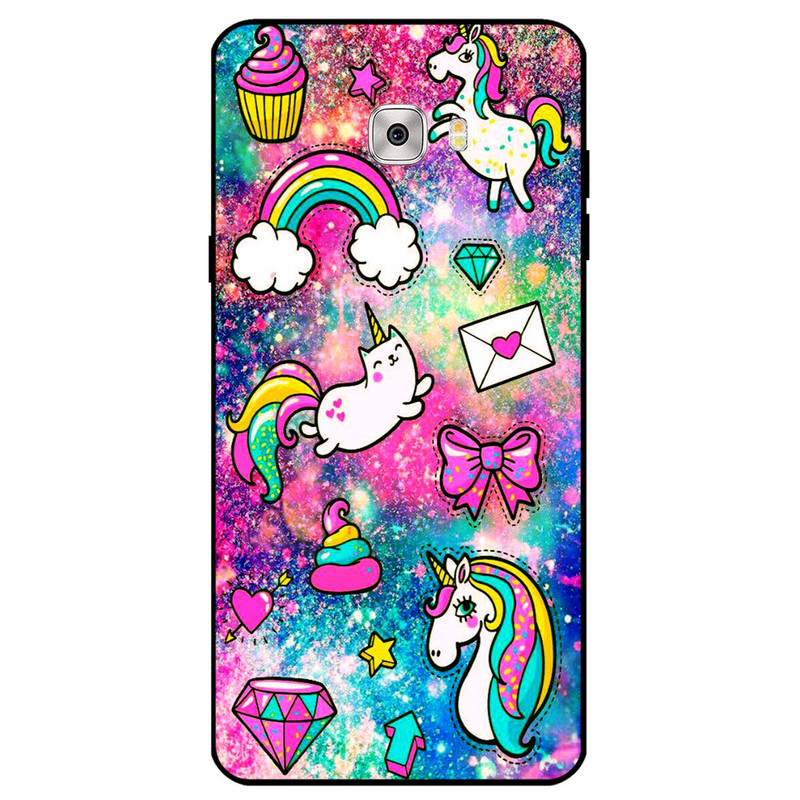 کاور مگافون طرح تک شاخ مدل 8155 مناسب برای گوشی موبایل سامسونگ Galaxy C7        