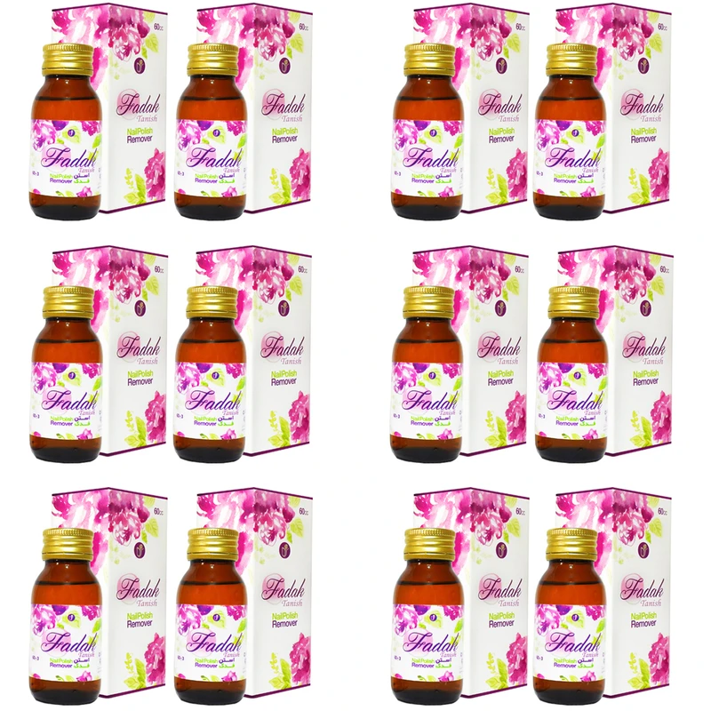 استون لاک پاک کن فدک تانیش مدل EXPORT12 حجم 60 میلی لیتر مجموعه 12 عددی
