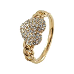 انگشتر زنانه ژوپینگ مدل قلب کد R136