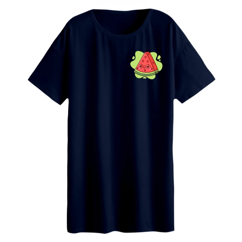 تی شرت لانگ زنانه مدل هندوانه یلدایی کد 46