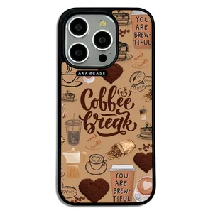 AKAM AMC-WA15PRO-COFFEE-18 Cover For Apple iPhone 15 Pro