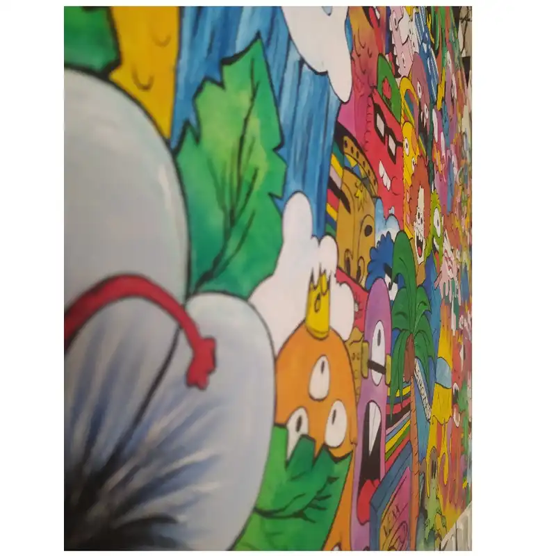 تابلو نقاشی گواش مدل رویای بافته شده