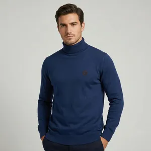 پلیور یقه اسکی مردانه تریکو پاییزان مدل PE700