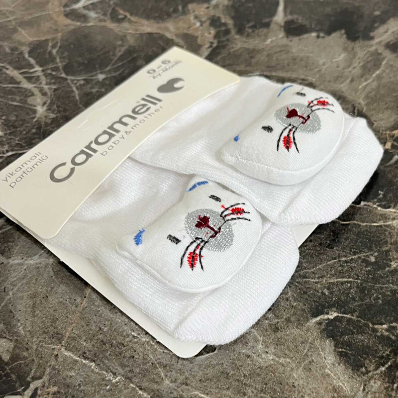  جوراب ساق کوتاه نوزادی کارامل مدل Sibl cat06