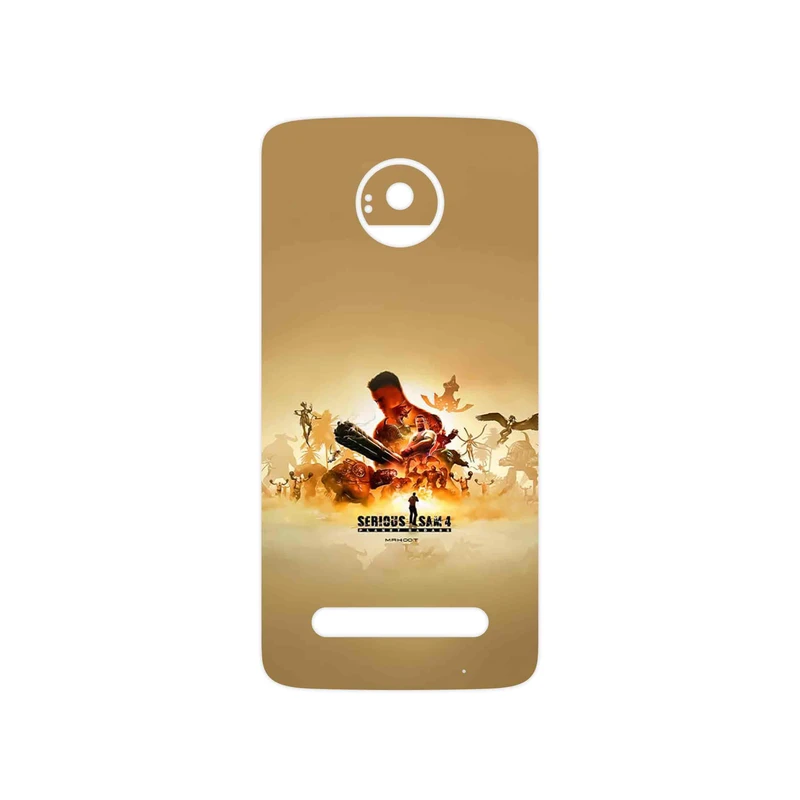 برچسب پوششی ماهوت مدل Serious Sam Game Series مناسب برای گوشی موبایل موتورولا Moto Z2 Play