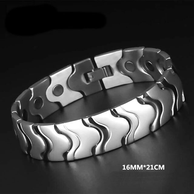 دستبند مغناطیسی مردانه مدل wave کد t9