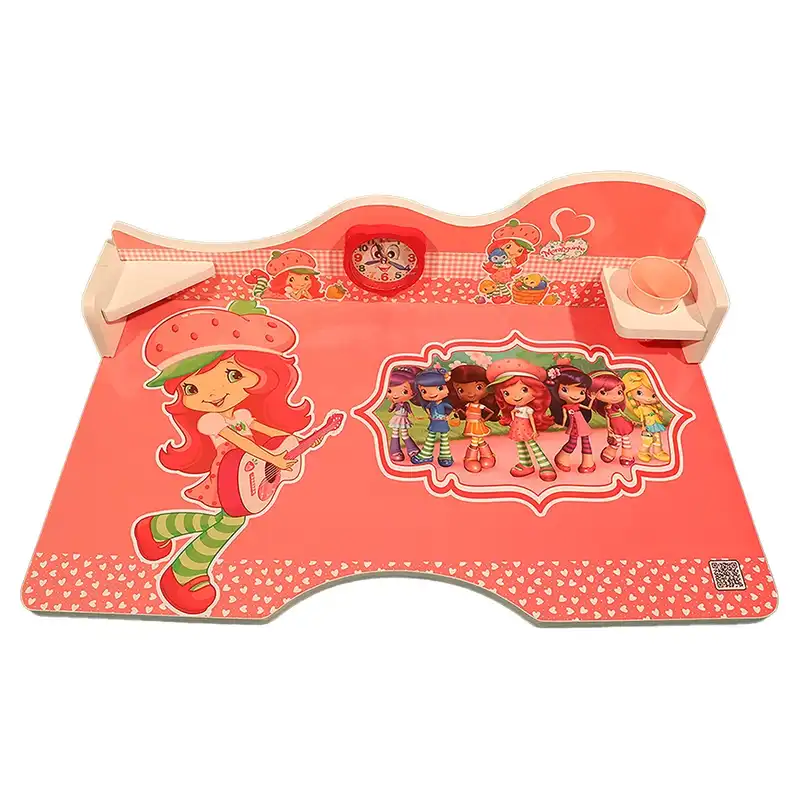 ست میز تحریر و صندلی کودک مدل دختر توت فرنگی