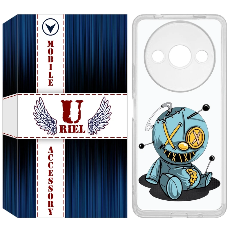 کاور یوریل مدل Clear کد 68 طرح عروسک مناسب برای گوشی موبایل شیائومی Redmi A3 / A3x