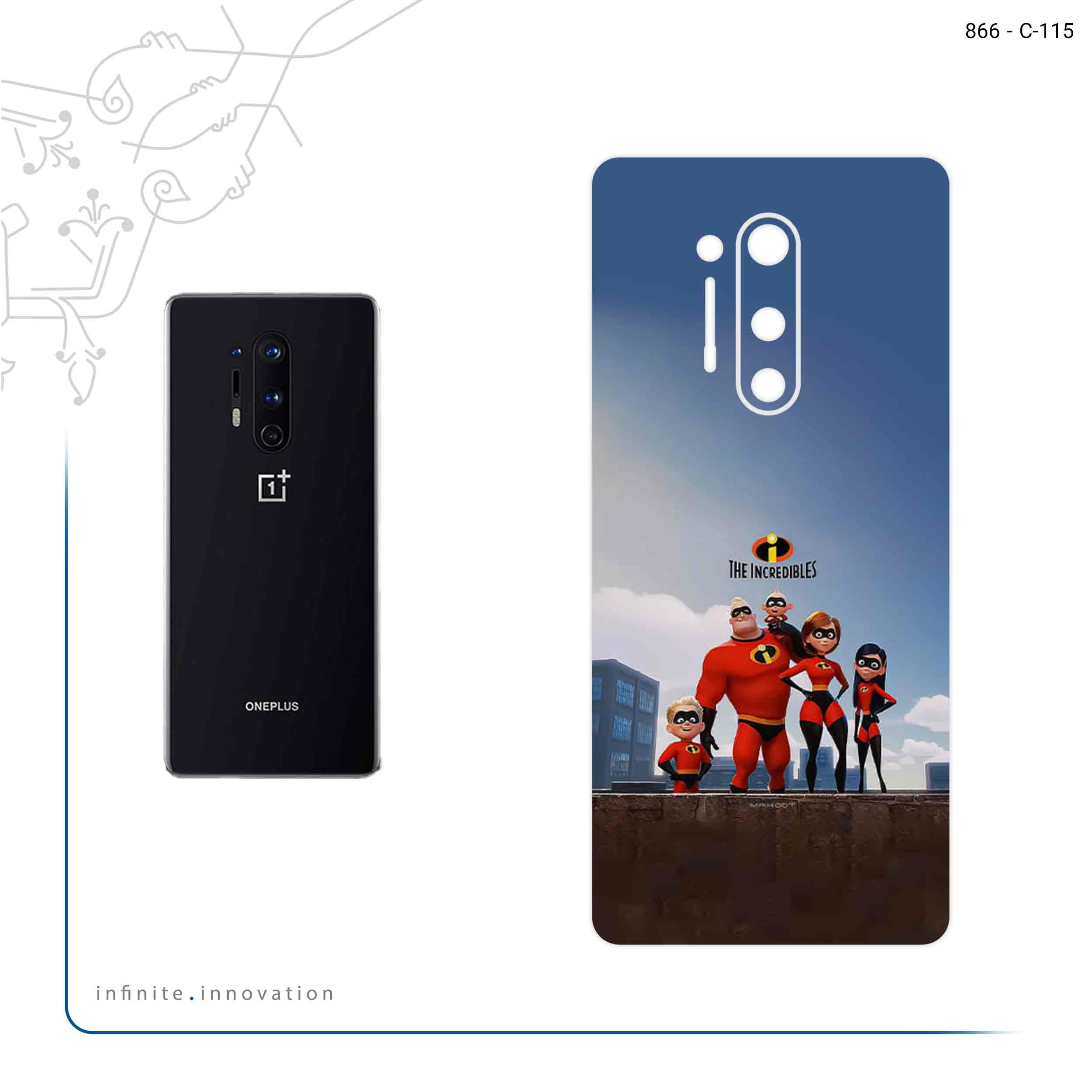 برچسب پوششی ماهوت مدل The Incredibles مناسب برای گوشی موبایل وان پلاس 8 Pro