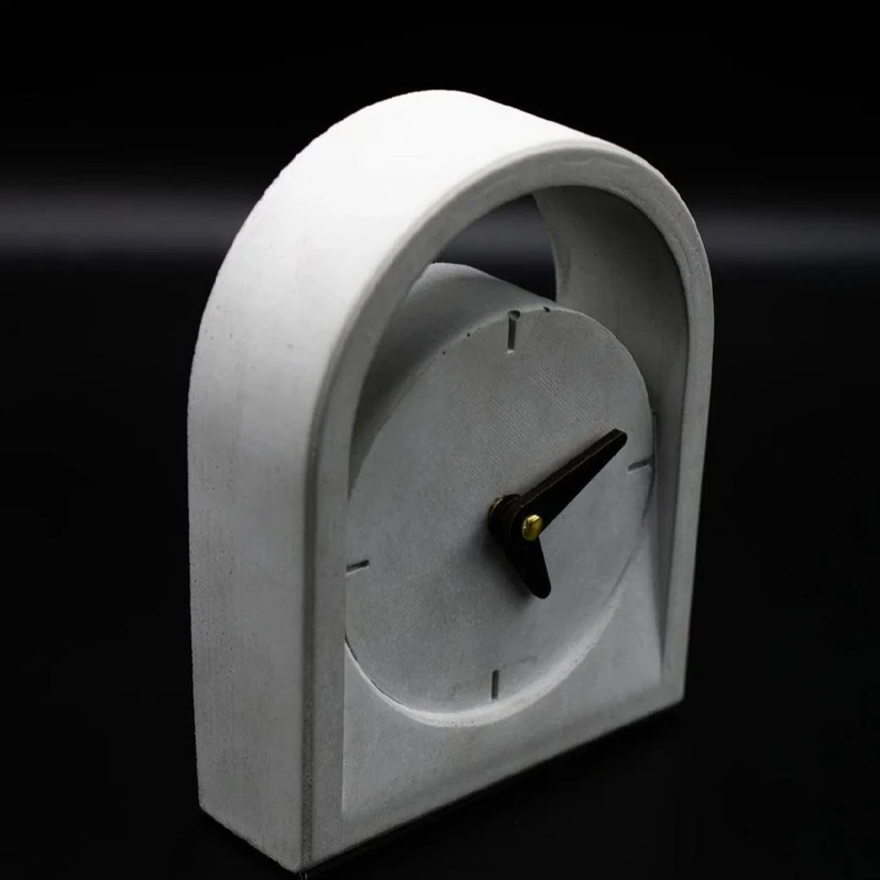 عکس شماره 5 : ساعت رومیزی مدل بتنی طاقک