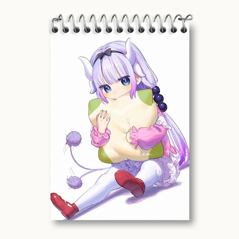 دفتر یادداشت 50 برگ خندالو مدل کانا انیمه اژدهای خدمتکار کوبایاشی کد 36305