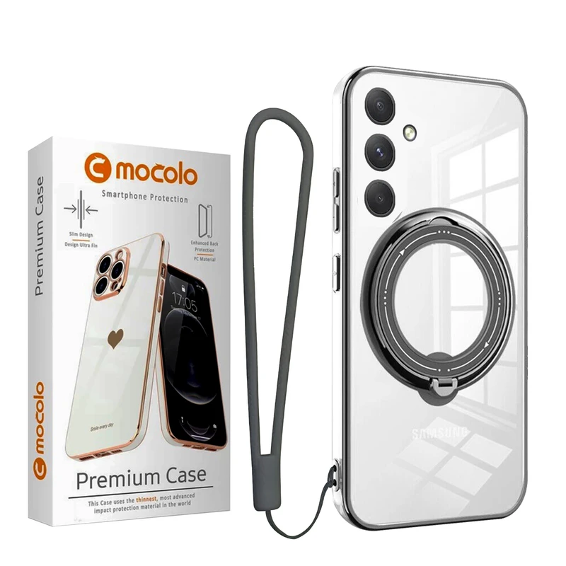  کاور موکولو مدل Ring Stand Strap مناسب برای گوشی موبایل سامسونگ Galaxy A15 به همراه بند
