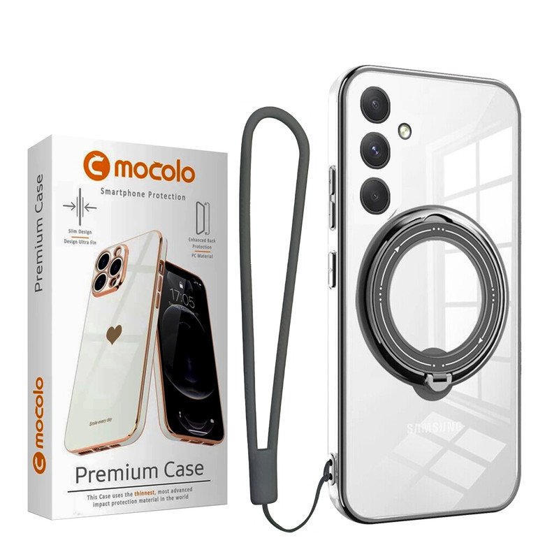  کاور موکولو مدل Ring Stand Strap مناسب برای گوشی موبایل سامسونگ Galaxy A15 به همراه بند