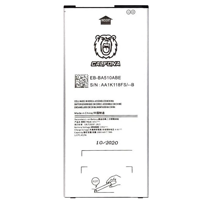 باتری موبایل کالفونا مدل Cal-SMA510 ظرفیت 2000 میلی آمپر ساعت مناسب برای گوشی موبایل سامسونگ Galaxy A510