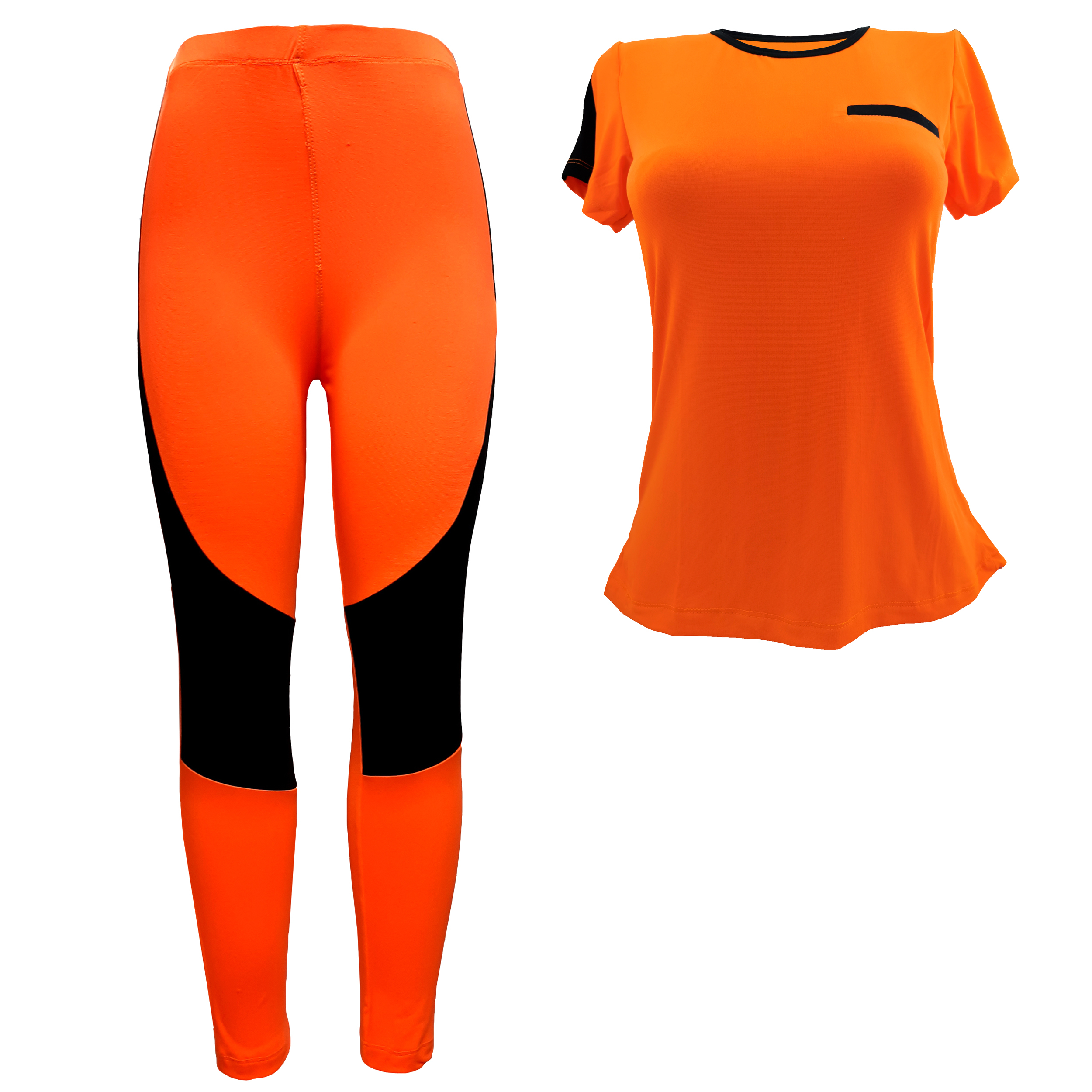 ست تی شرت و لگینگ ورزشی زنانه مدل MOM351