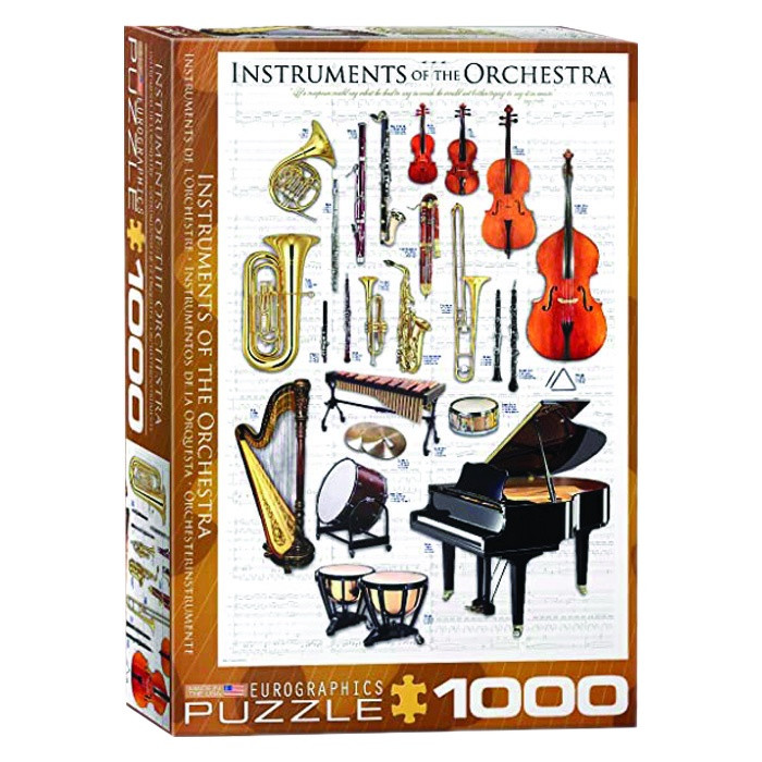 پازل 1000 تکه یوروگرافیکس پازلز مدل Instruments of the Orchestra كد 60001410