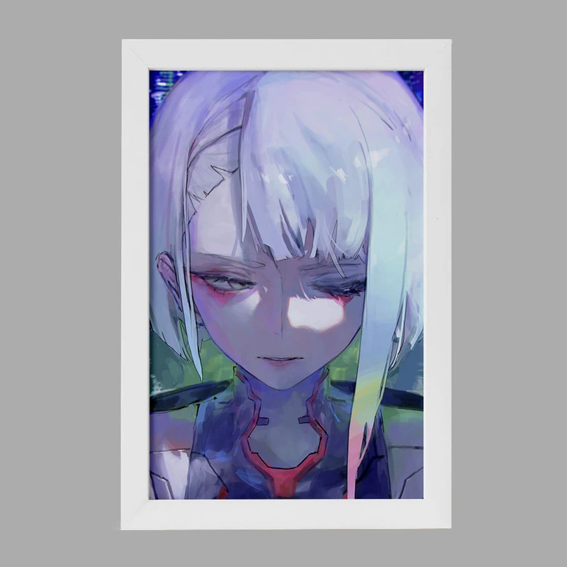 تابلو خندالو مدل لوسی انیمه سایبرپانک کد 23997