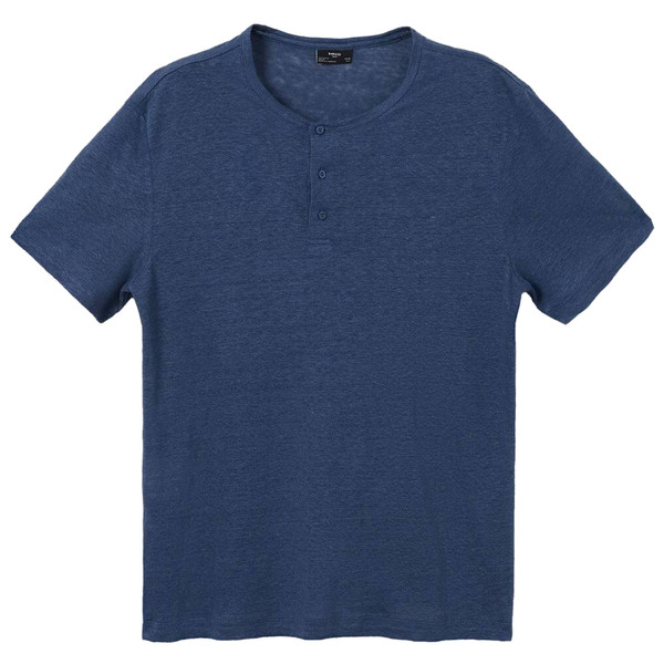 تی شرت آستین کوتاه مردانه مانگو مدل لینن کد IB764PAN