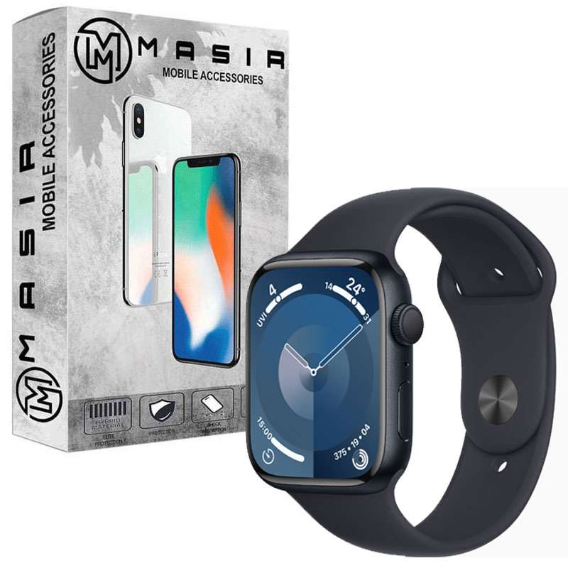بند مسیر مدل Silicon Strap Band مناسب برای اپل واچ سری 9 سایز 45 میلی متری بند مسیر مدل Silicon Strap Band مناسب برای اپل واچ سری 9 سایز 45 میلی متری