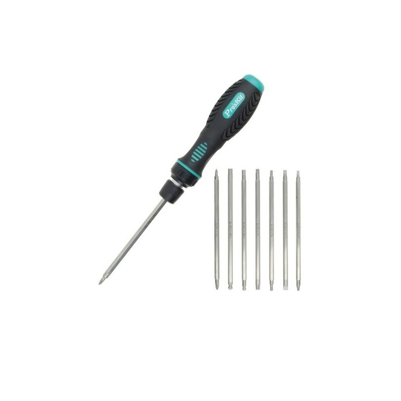 پیچ گوشتی و سری پیچ گوشتی پروسکیت مدل SD-9816 بسته 9 عددی پیچ گوشتی و سری پیچ گوشتی پروسکیت مدل SD-9816 بسته 9 عددی