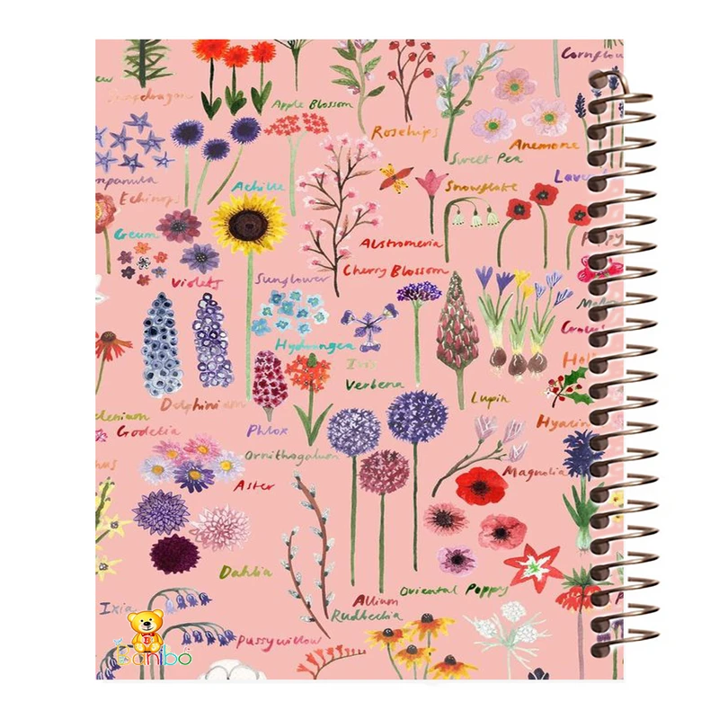 دفتر مشق 100 برگ بانیبو طرح گل کد 109