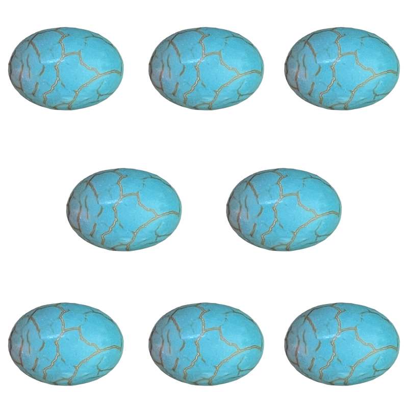 سنگ فیروزه مدل بیضی کد MZ بسته 8 عددی